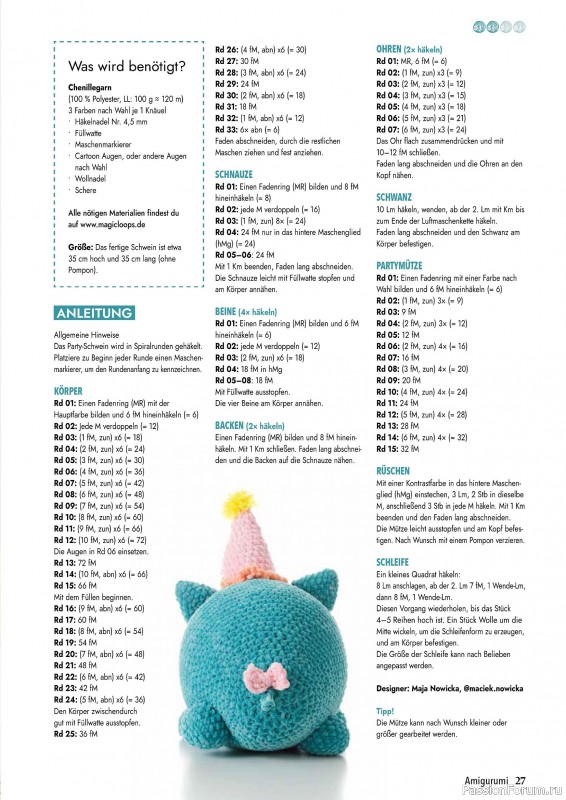 Вязаные проекты в журнале «Hakeln Best of Amigurumi №24 2025»