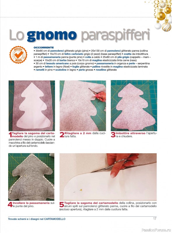 Коллекция проектов для рукодельниц в журнале «I Love Cucito Speciale №6 2025-2026 Natale»