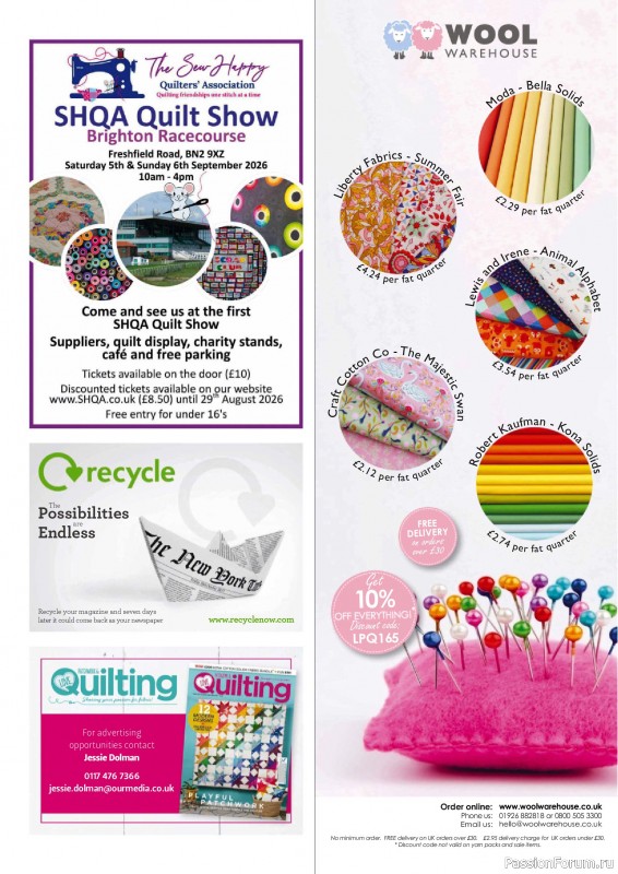 Коллекция проектов для рукодельниц в журнале «Love Patchwork & Quilting №165 2026»