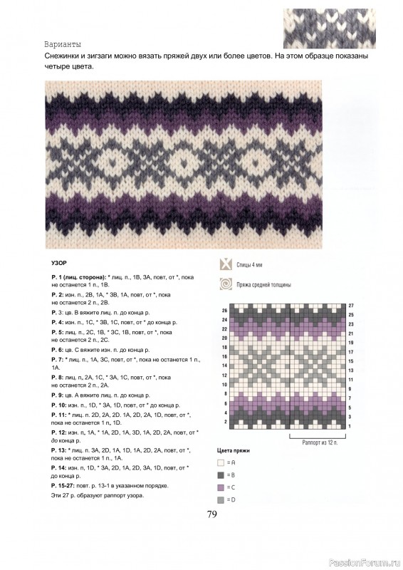 Вязаные проекты в книге &laquo;Библия многоцветных узоров Fair Isle&raquo;.
