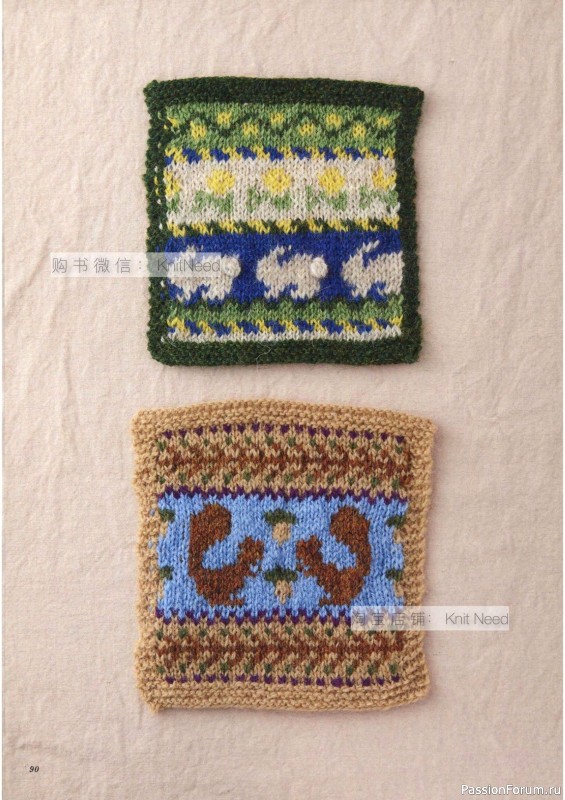 Вязаные проекты в книге «Flower Knitting». Часть 1