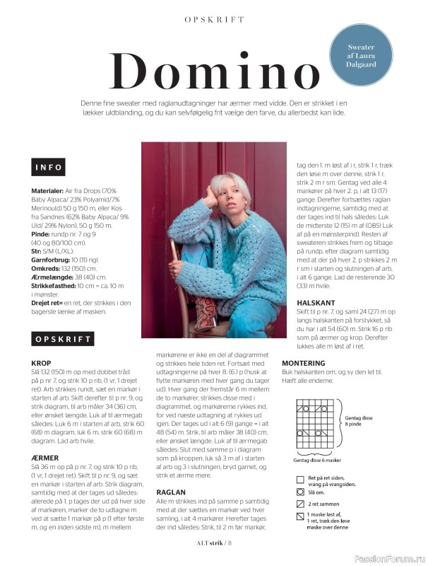 Вязаные проекты в журнале &laquo;ALT for Damerne №34 2019&raquo;