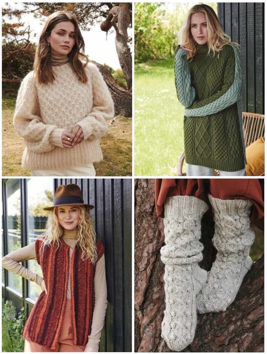 Вязаные модели в журнале «B-Knitting №1 2023»
