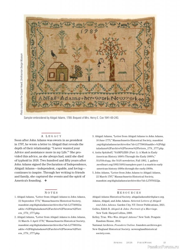 Коллекция проектов для рукодельниц в журнале &laquo;PieceWork - Spring 2025&raquo;