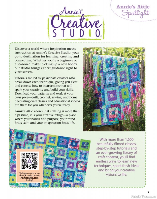 Коллекция проектов для рукодельниц в журнале «Quilter's World - Autumn 2026»