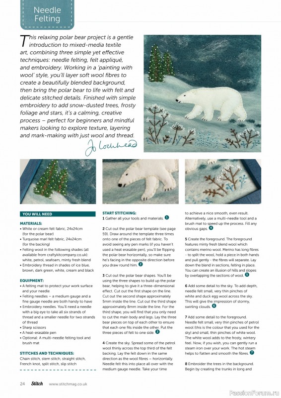 Коллекция проектов для рукодельниц в журнале «Stitch Magazine №158 2025»