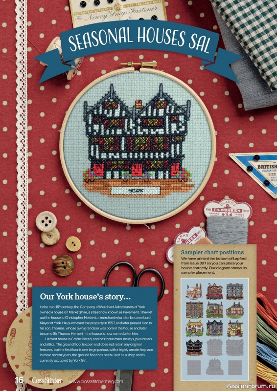 Коллекция вышивки в журнале «CrossStitcher №400 2023»