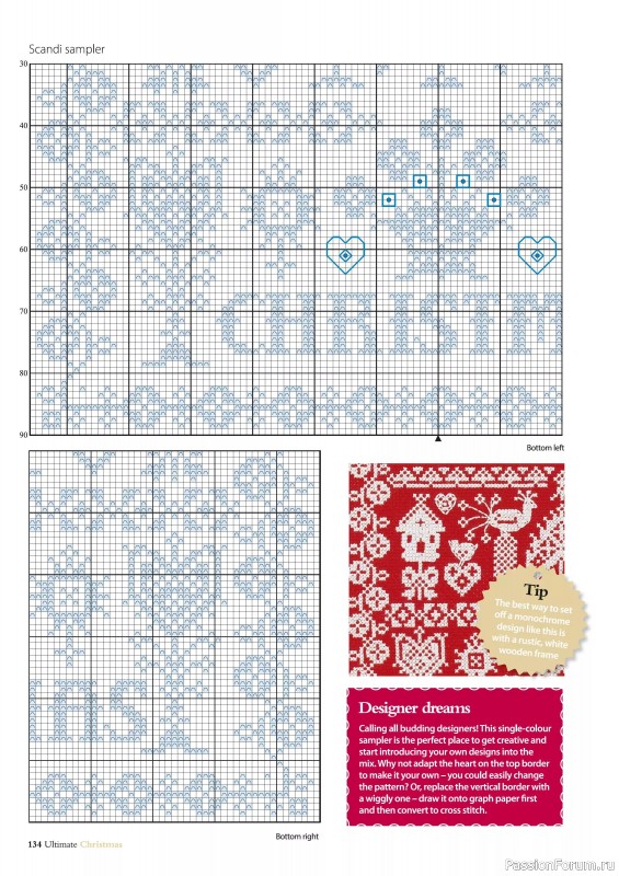 Коллекция вышивки в журнале «Ultimate Crossstitch Christmas №7 2025»