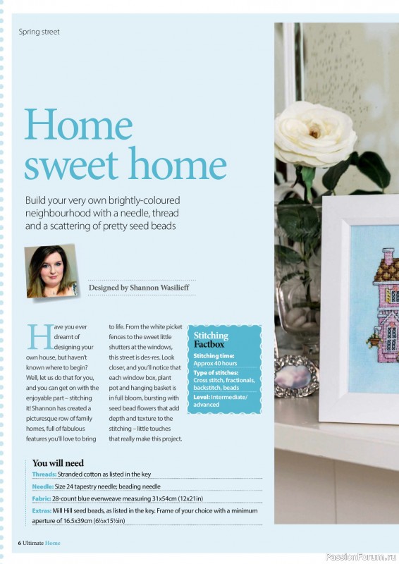 Коллекция вышивки в журнале &laquo;Ultimate CrossStitch &ndash; Home 2026&raquo;