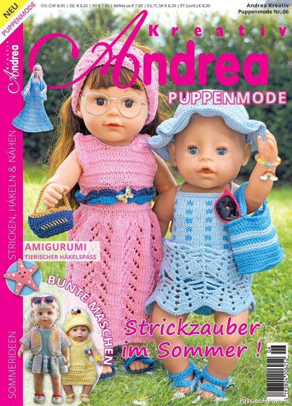 Вязаные модели для детей в журнале &laquo;Andrea Kreativ №6 2025&raquo;