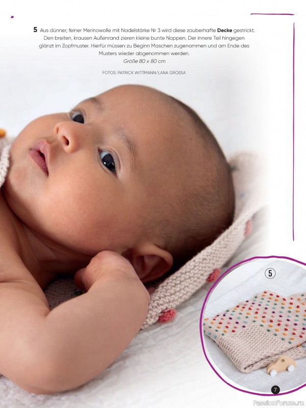 Вязаные модели для детей в журнале «Baby Maschenmode №64 2024»