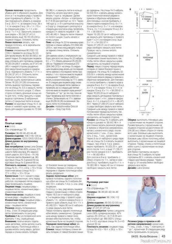 Вязаные модели в журнале «B-Вязание №4 2025»