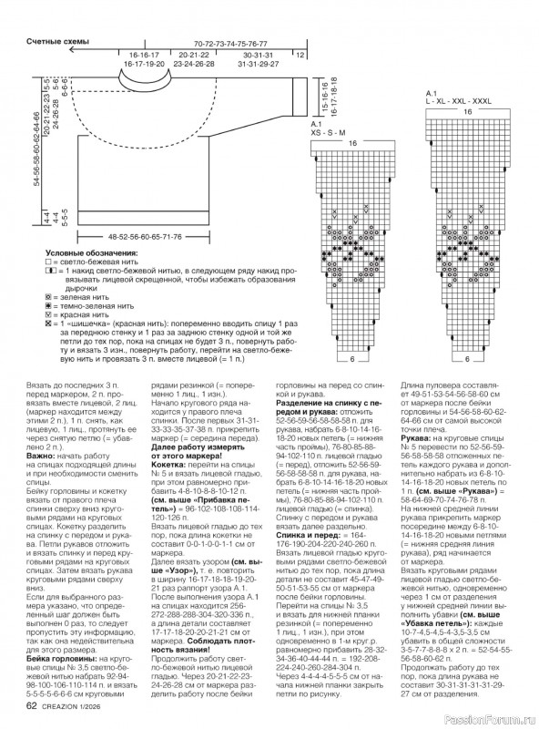 Вязаные модели в журнале «Creazion №1 2026»