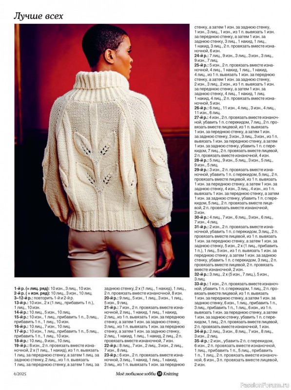 Вязаные модели в журнале «Knitting. Вязание №6 2025»