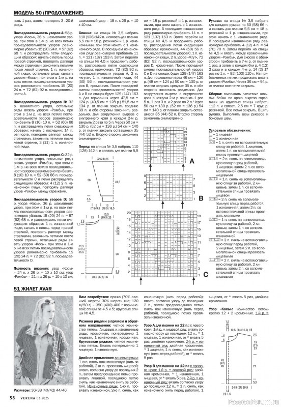 Вязаные модели в журнале «Verena №3 2025»