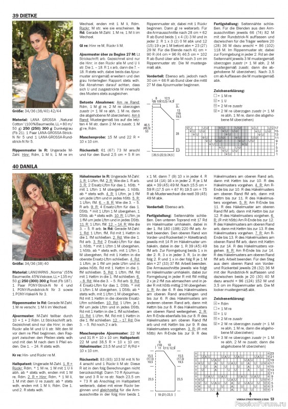 Вязаные модели в журнале «Verena Stricktrends №2 2026»
