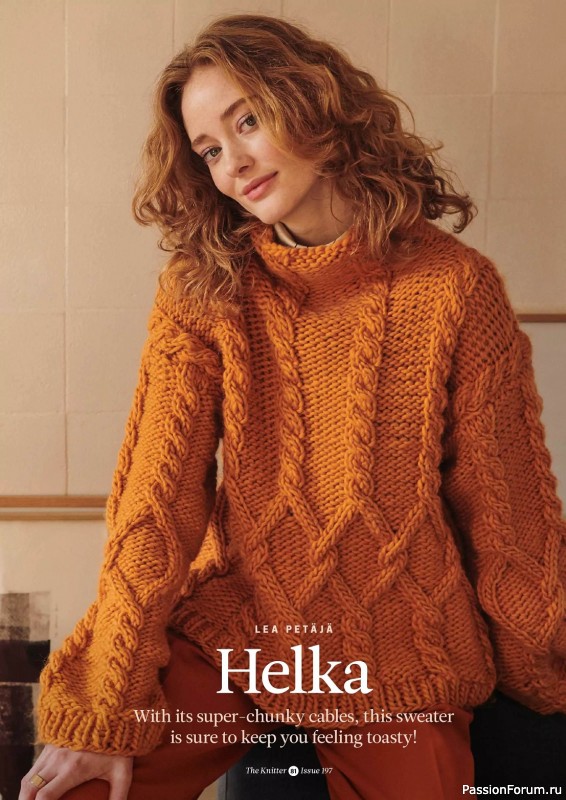 Вязаные проекты спицами в журнале «The Knitter №197 2023»