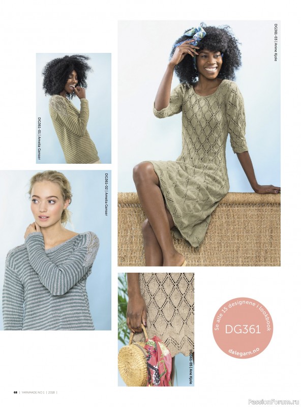 Вязаные проекты в журнале &laquo;Yarnmade №1 2018 Spring & Summer&raquo;.
