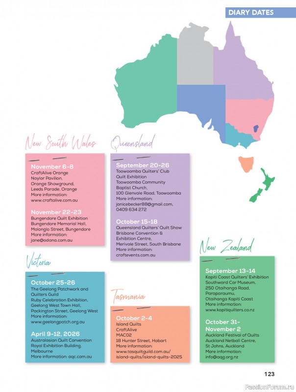 Коллекция проектов для рукодельниц в журнале «Great Australian Quilts №16 2025»