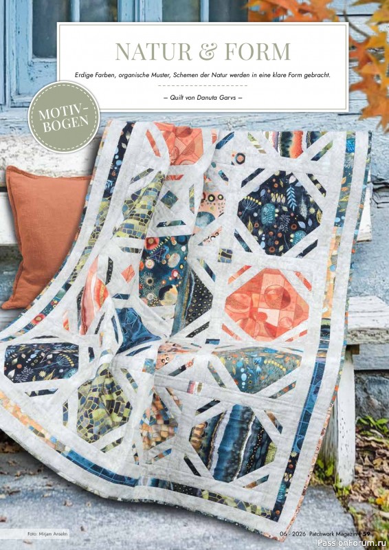 Коллекция проектов для рукодельниц в журнале &laquo;Patchwork Magazin №6 2026&raquo;