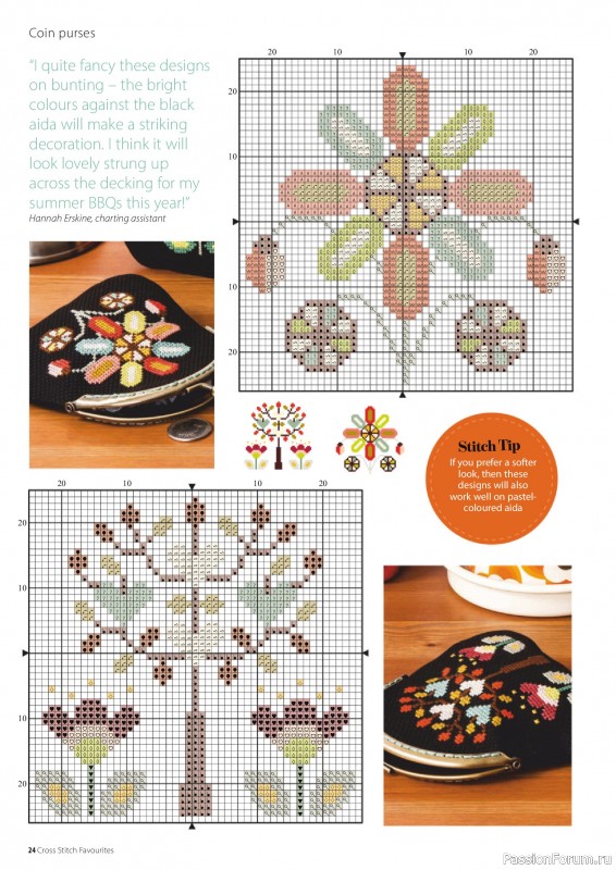 Коллекция вышивки в журнале «Cross Stitch Favourites - Flowers 2026»