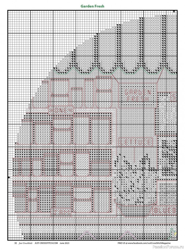 Коллекция вышивки в журнале «Just CrossStitch - June 2023»