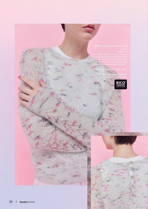 Вязаные модели в журнале «Burda Stricken №2 2025»