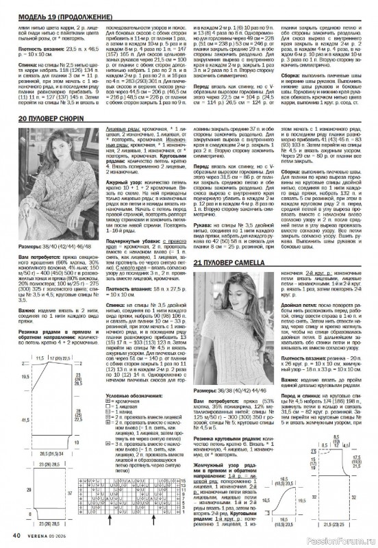 Вязаные модели в журнале «Verena №1 2026»