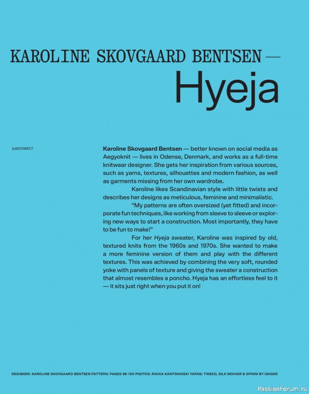 Вязаные проекты спицами в журнале «Laine Magazine №22 2024 Autumn»