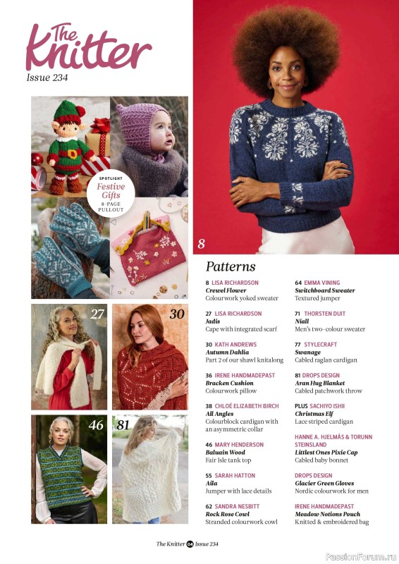 Вязаные проекты спицами в журнале &laquo;The Knitter №234 2026&raquo;