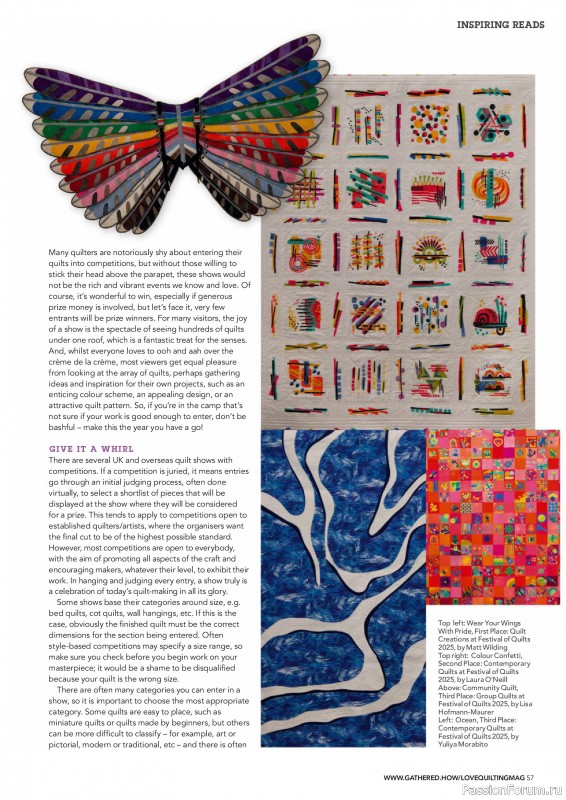 Коллекция проектов для рукодельниц в журнале «Love Patchwork & Quilting №155 2025»