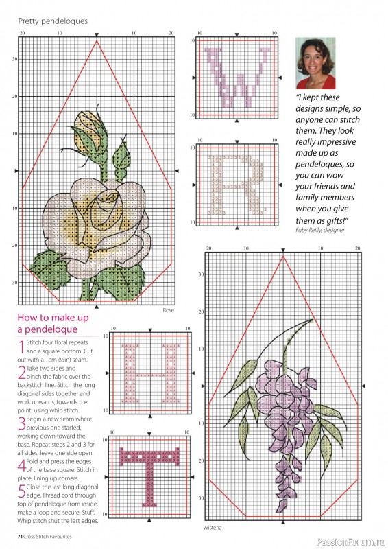 Коллекция вышивки в журнале «Cross Stitch Favourites - Flowers 2026»