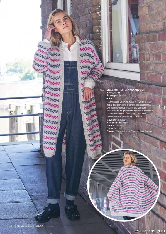 Вязаные модели в журнале «B-Вязание №4 2025»