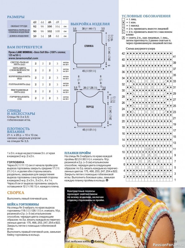 Вязаные модели в журнале «Knitting. Вязание №3 2023»