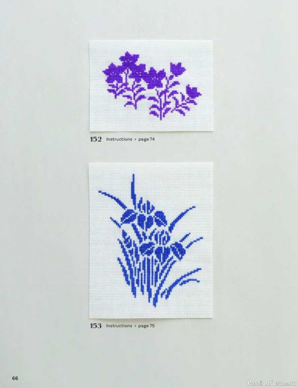 Вязаные проекты в книге &laquo;200 Japanese Cross Stitch Designs&raquo;.