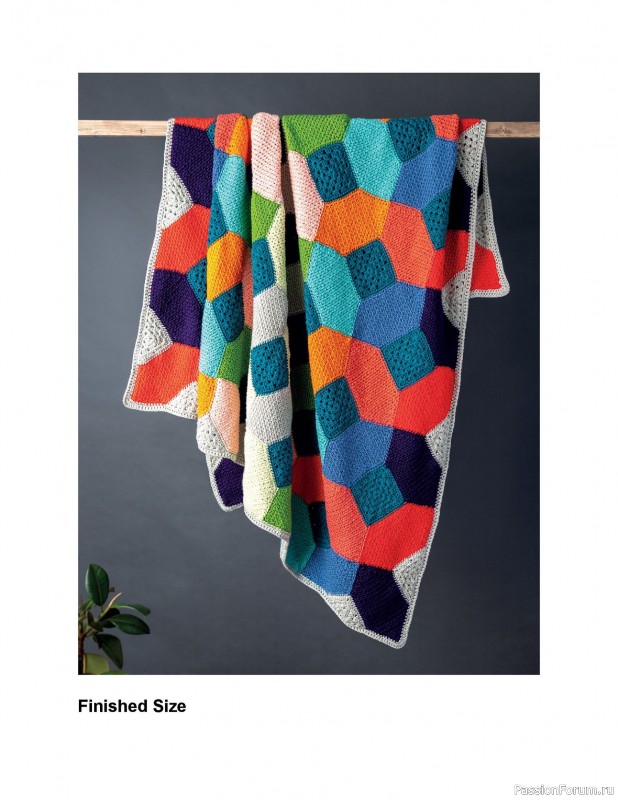 Вязаные проекты в книге «Crochet Modular Blankets»
