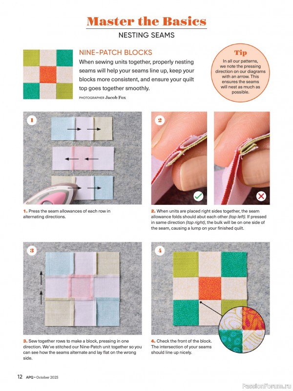 Коллекция проектов для рукодельниц в журнале «American Patchwork & Quilting №196 2025»