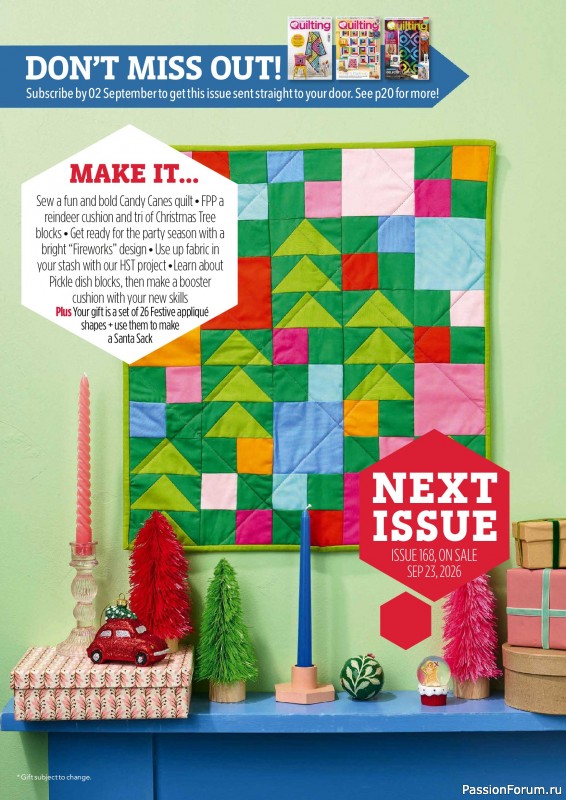 Коллекция проектов для рукодельниц в журнале &laquo;Love Patchwork & Quilting №167 2026&raquo;
