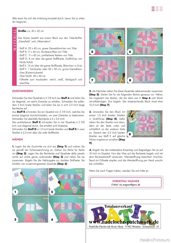 Коллекция проектов для рукодельниц в журнале &laquo;Patchwork das Magazin №3 2026&raquo;