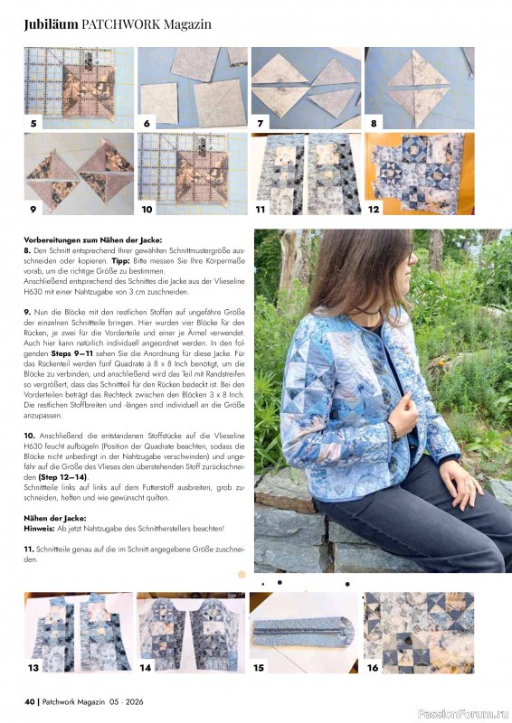 Коллекция проектов для рукодельниц в журнале &laquo;Patchwork das Magazin №5 2026&raquo;