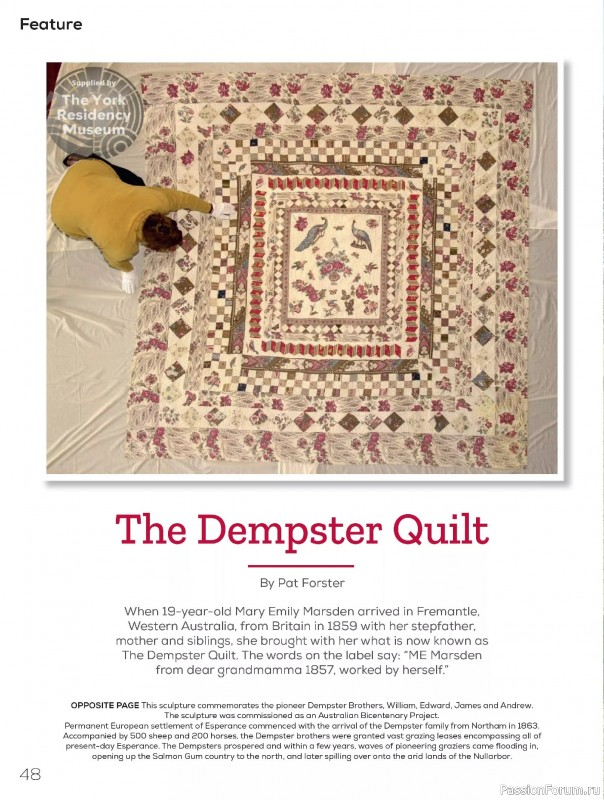 Коллекция проектов для рукодельниц в журнале «Quilters Companion №133 2025»