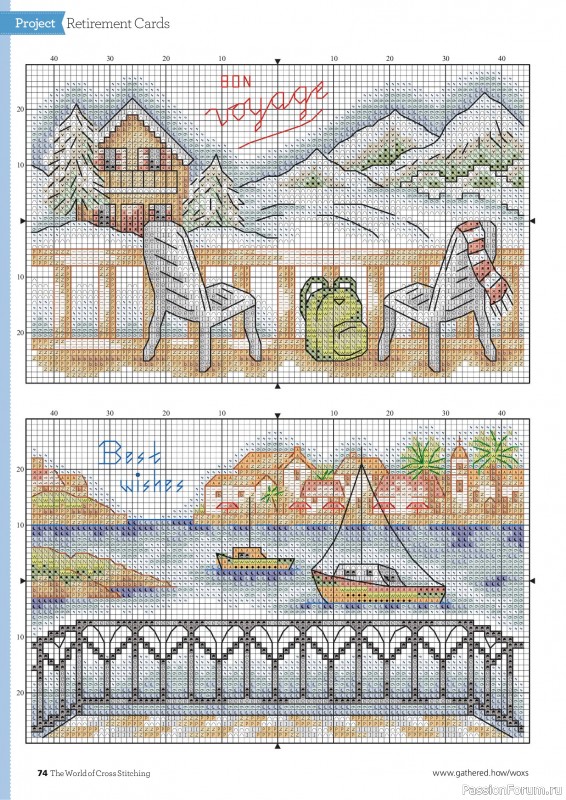 Коллекция вышивки в журнале &laquo;The World of Cross Stitching №368 2025&raquo;