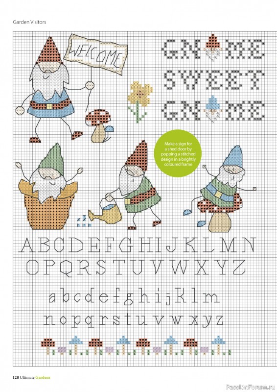 Коллекция вышивки в журнале «Ultimate Cross Stitch Gardens 2026»