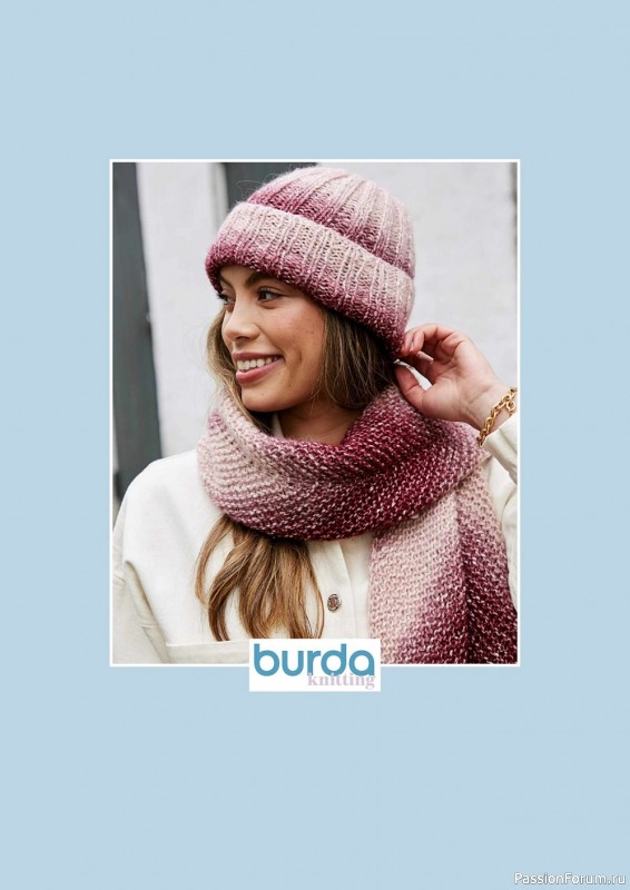 Модный трикотаж в журнале "Burda Knitting №2 2022"