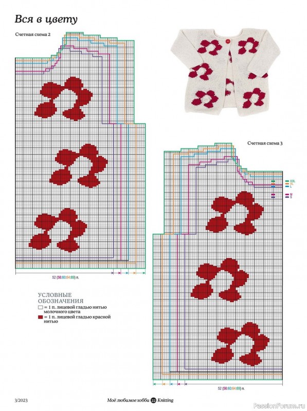 Вязаные модели в журнале «Knitting. Вязание №3 2023»
