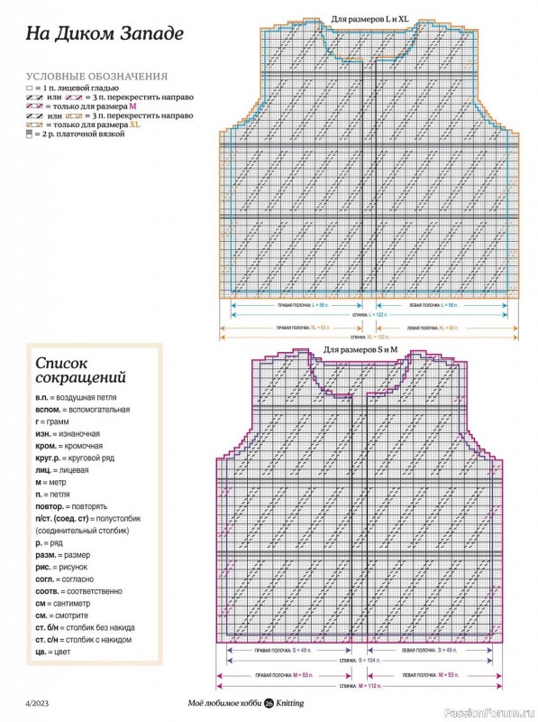 Вязаные модели в журнале «Knitting. Вязание №4 2023»