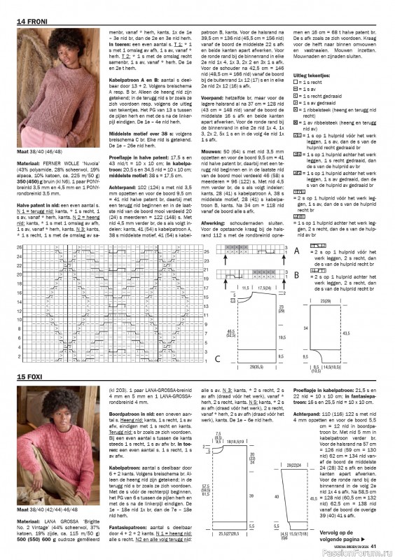 Вязаные модели в журнале «Verena №59 2026 Nederland»