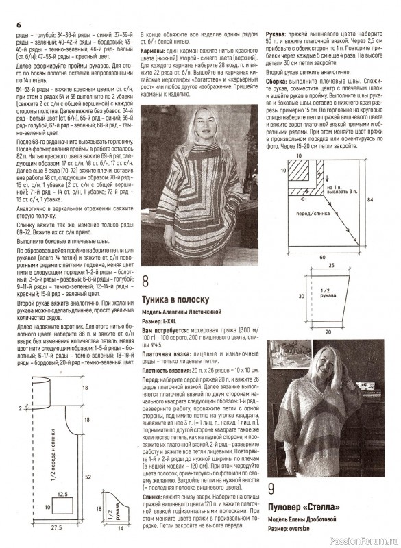 Вязаные модели в журнале «Вязаная одежда для солидных дам №1 2022»
