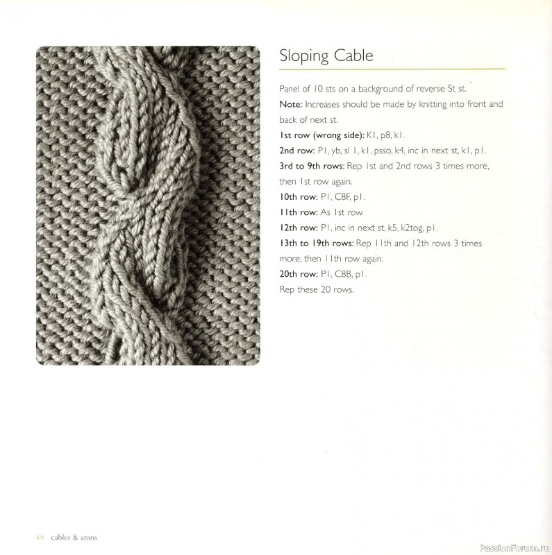 Вязаные проекты в книге &laquo;Cables & Aran Stitches-250 to Knit&raquo;