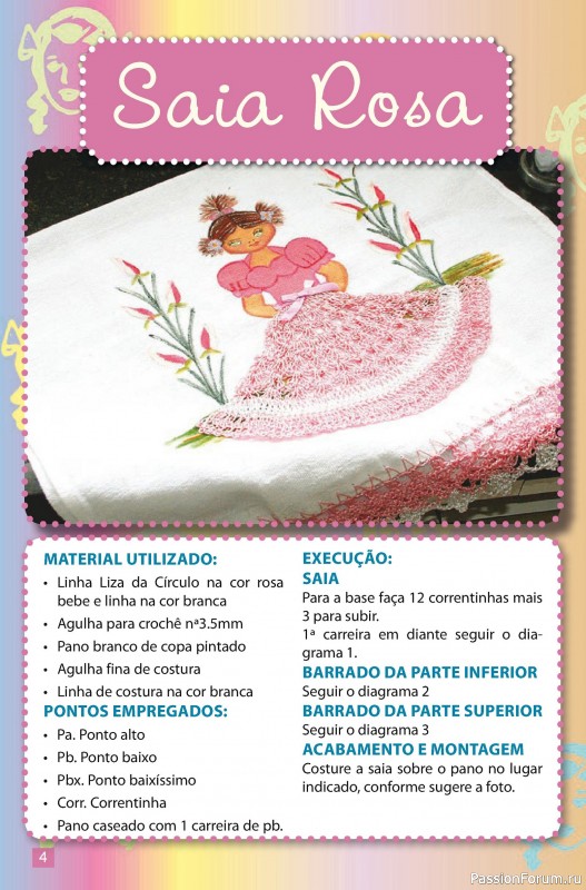 Вязаные проекты в журнале «Artesanato Simples Ed.72 Barrados em Croche»